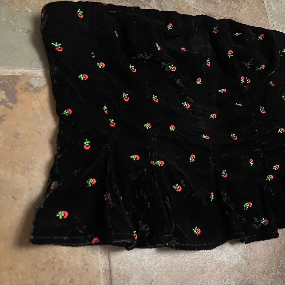 NWOT Free People Rosie Embroidered Bustier Top - Picture 8 of 10